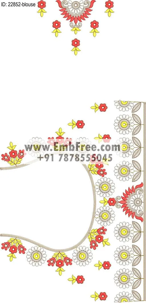 blouse embroidery design-ID:22852