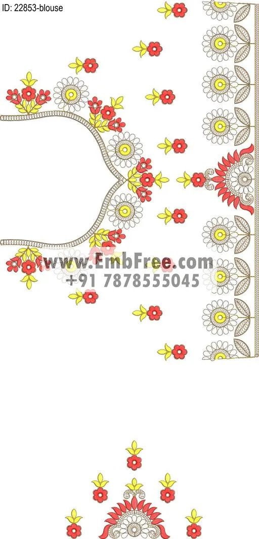 blouse embroidery design-ID:22853