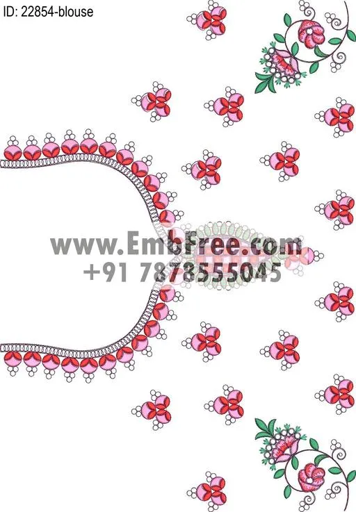 blouse embroidery design-ID:22854