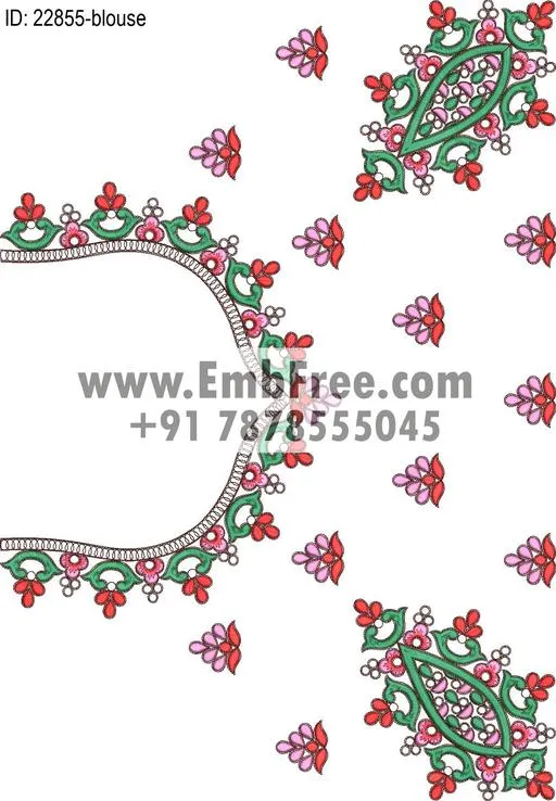 blouse embroidery design-ID:22855