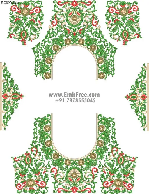 blouse embroidery design-ID:22857