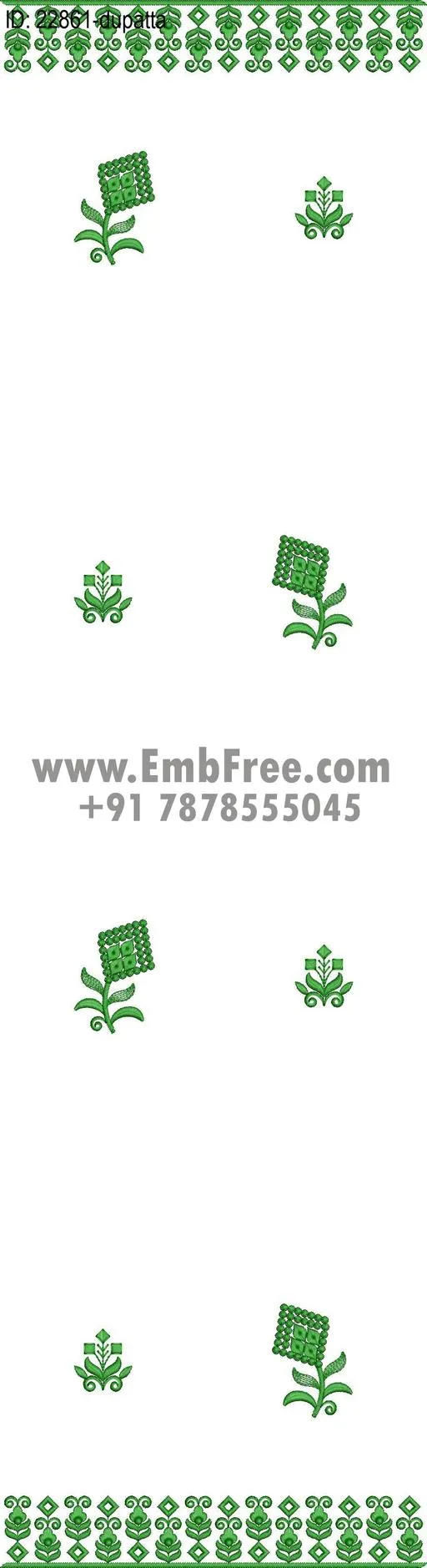 top dupatta embroidery design