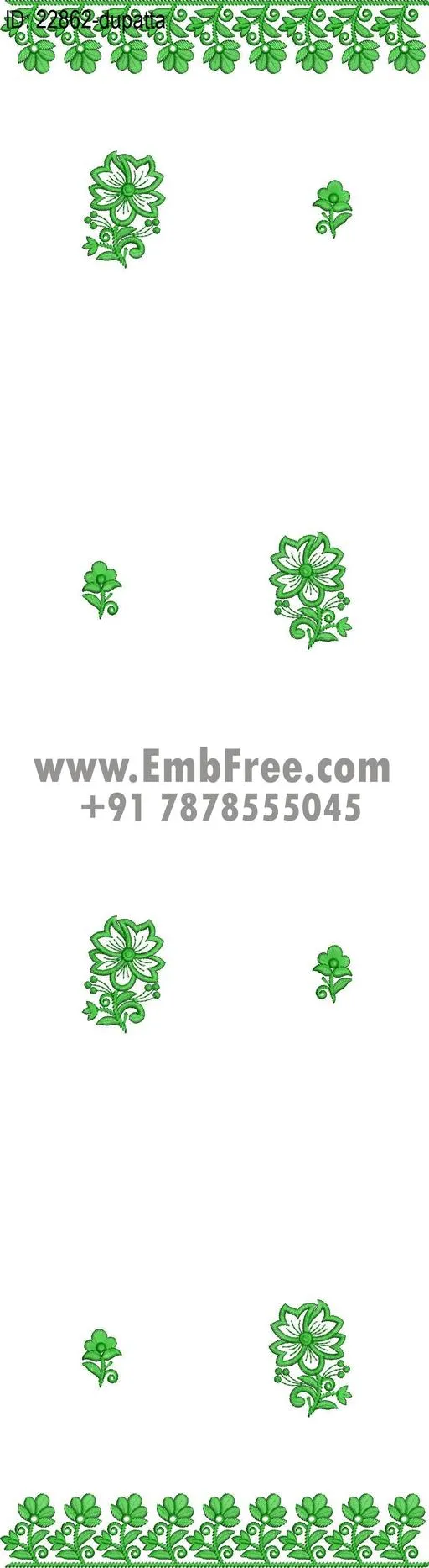 top dupatta embroidery design