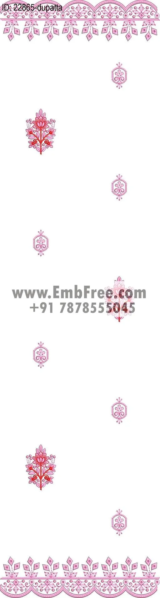 top dupatta embroidery design