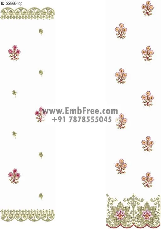 top dupatta embroidery design-ID:22866