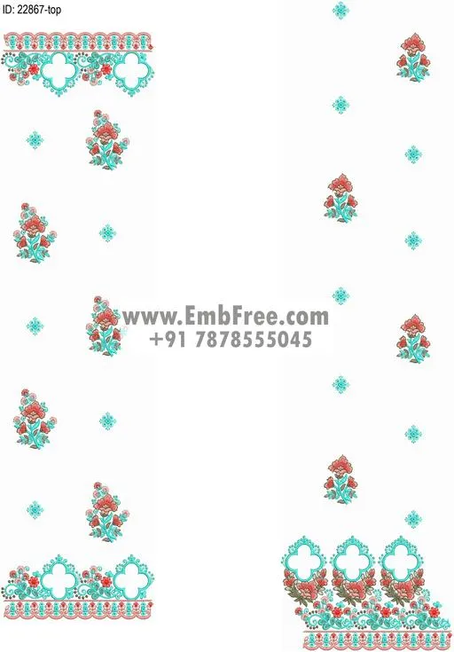 top dupatta embroidery design-ID:22867
