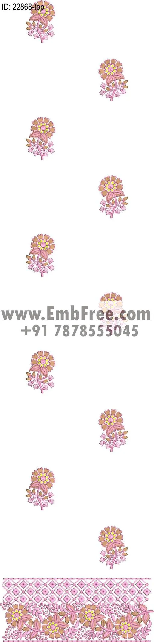 Embroidery Designs for dress id:22868