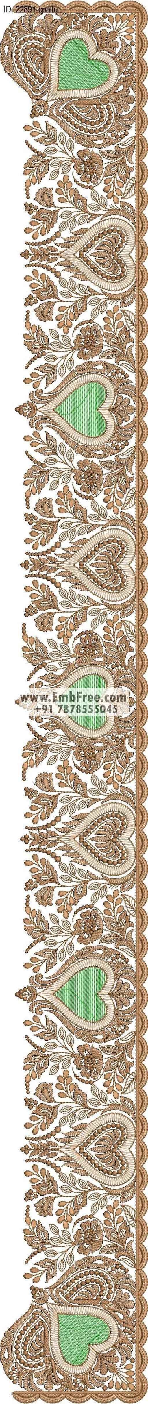 saree cpallu embroidery design