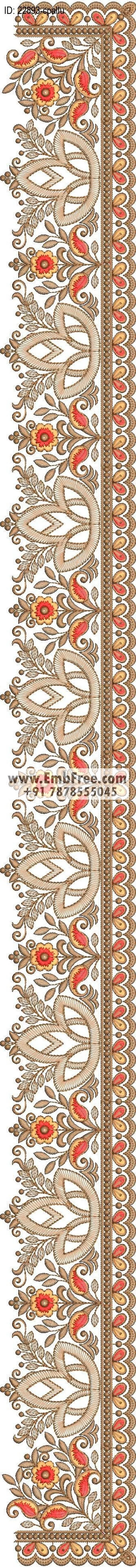 saree cpallu embroidery design
