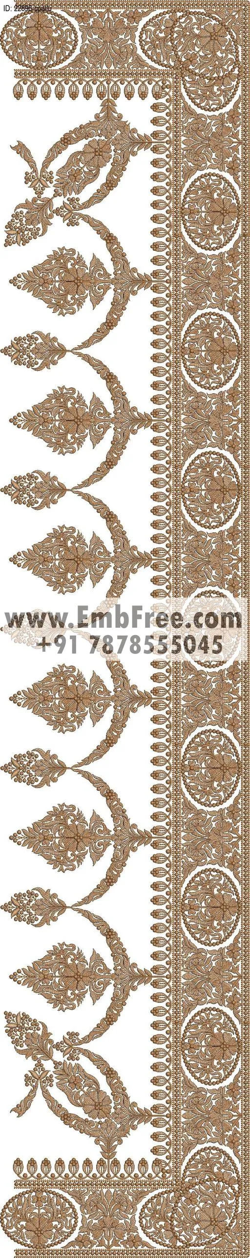 saree cpallu embroidery design