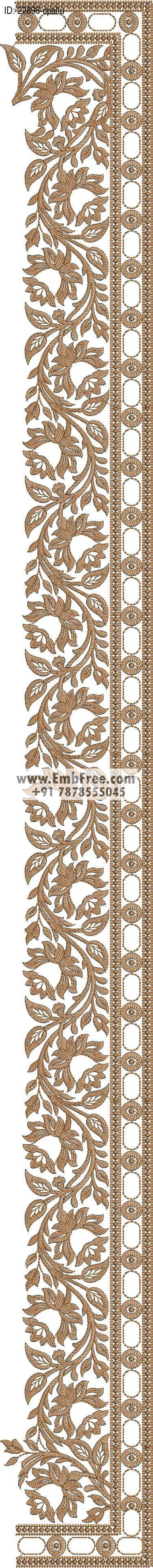 saree cpallu embroidery design