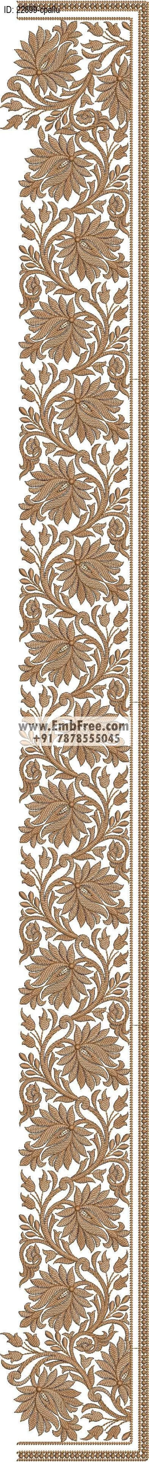 saree cpallu embroidery design