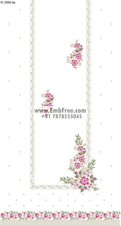 Embroidery Designs for dress id:22902