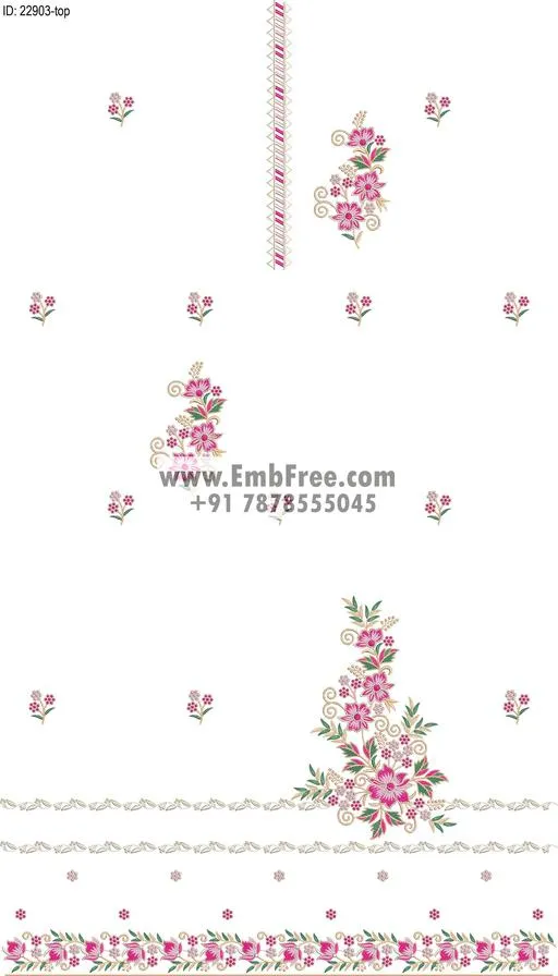 Embroidery Designs for dress id:22903