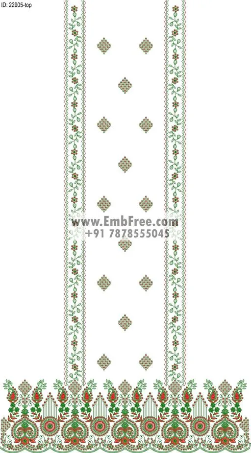 Embroidery Designs for dress id:22905