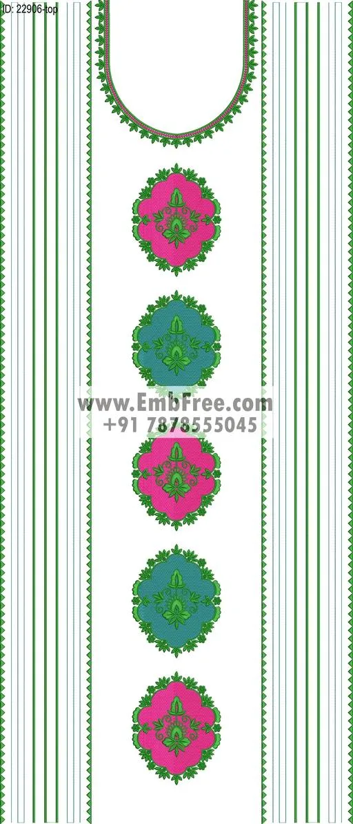 Embroidery Designs for dress id:22906