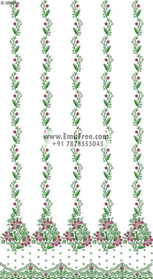 Embroidery Designs for dress id:22908
