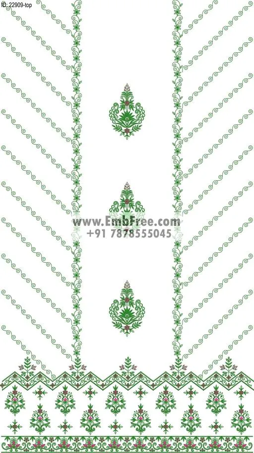 Embroidery Designs for dress id:22909