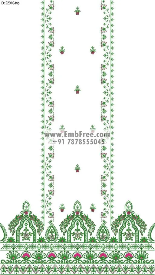 Embroidery Designs for dress id:22910