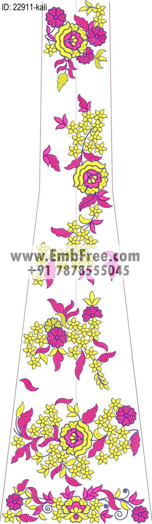 Embroidery Designs for dress id:22911