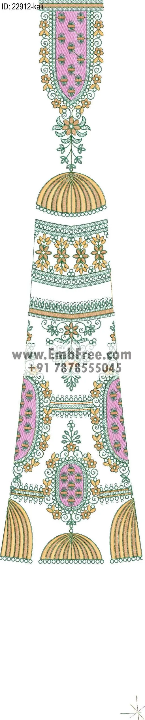 Embroidery Designs for dress id:22912