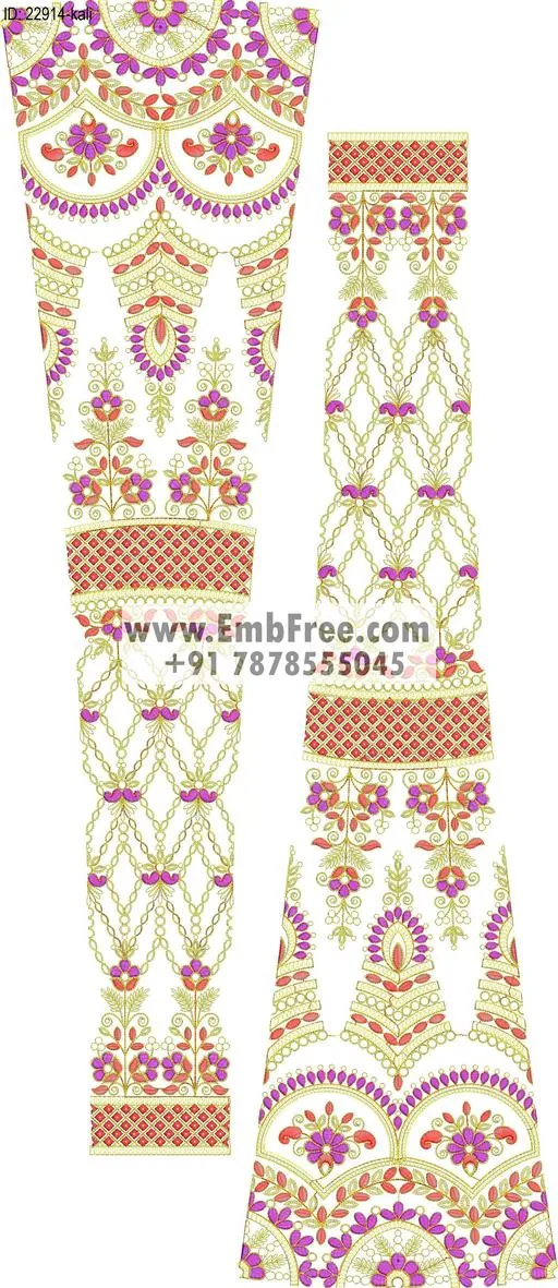 Embroidery Designs for dress id:22914