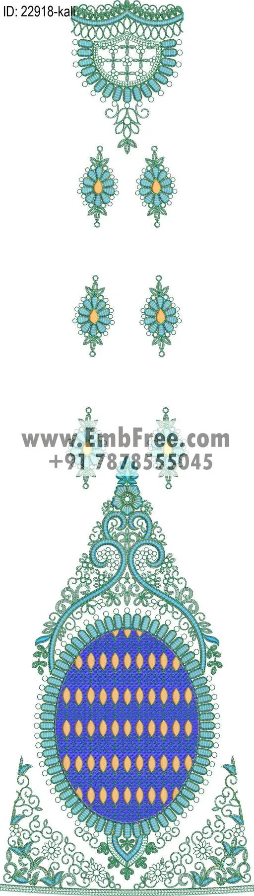 Embroidery Designs for dress id:22918