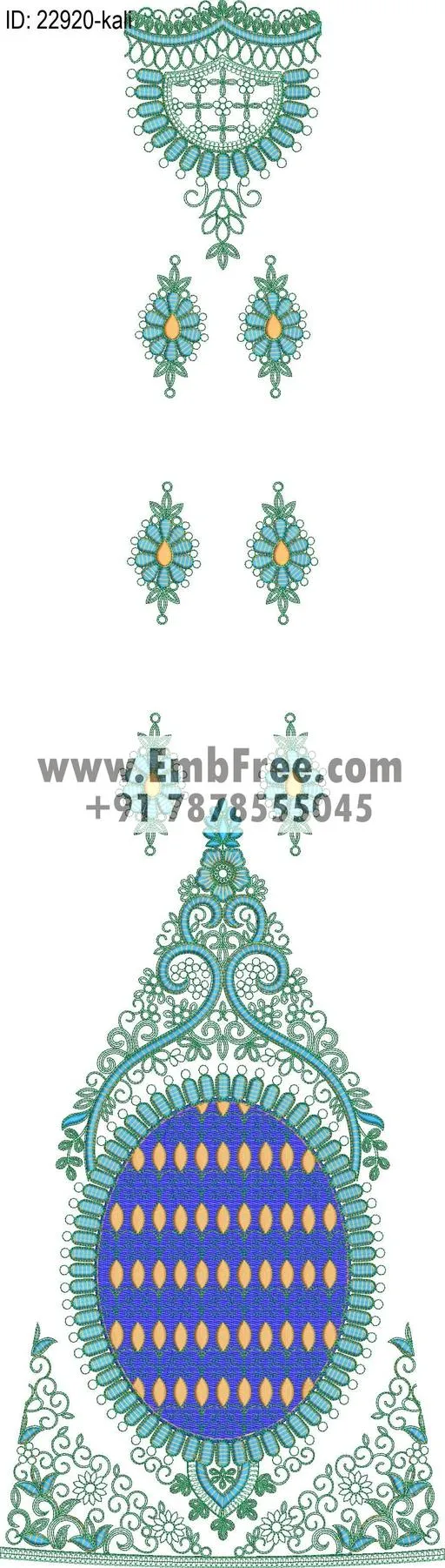 Embroidery Designs for dress id:22920