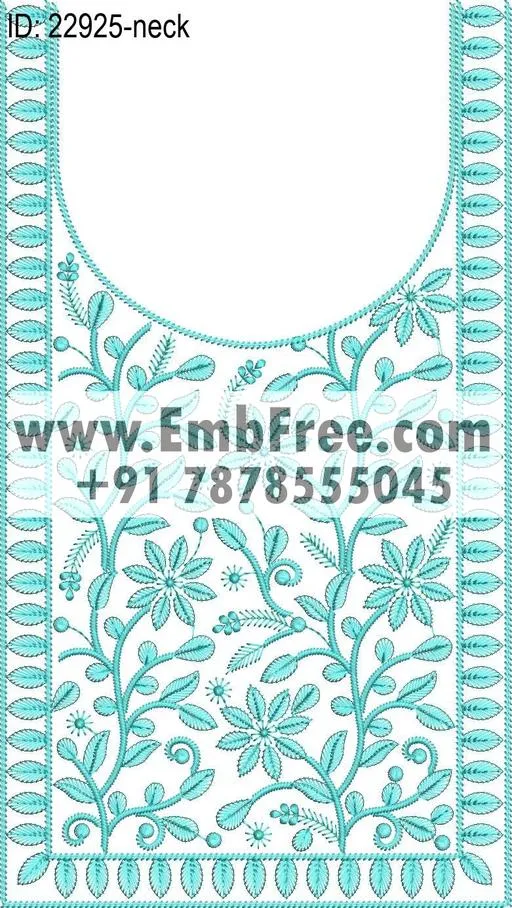 neck embroidery design-ID:22925