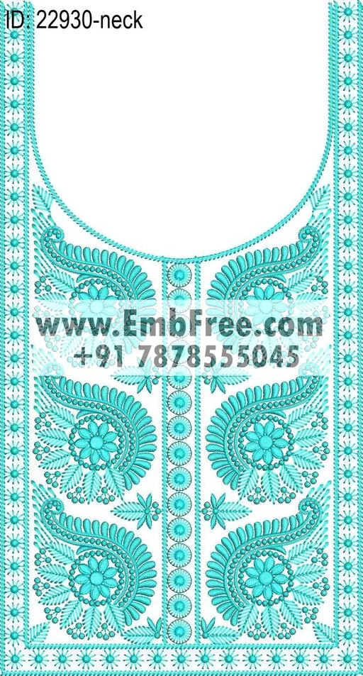 neck embroidery design-ID:22930