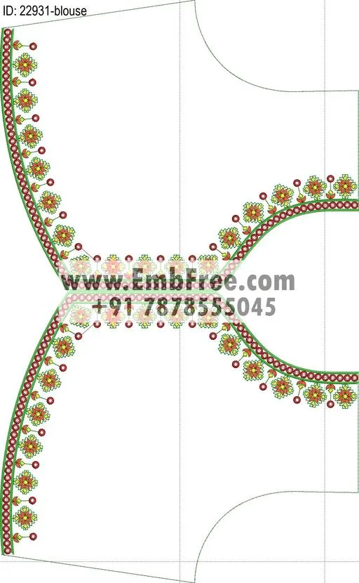 blouse embroidery design-ID:22931