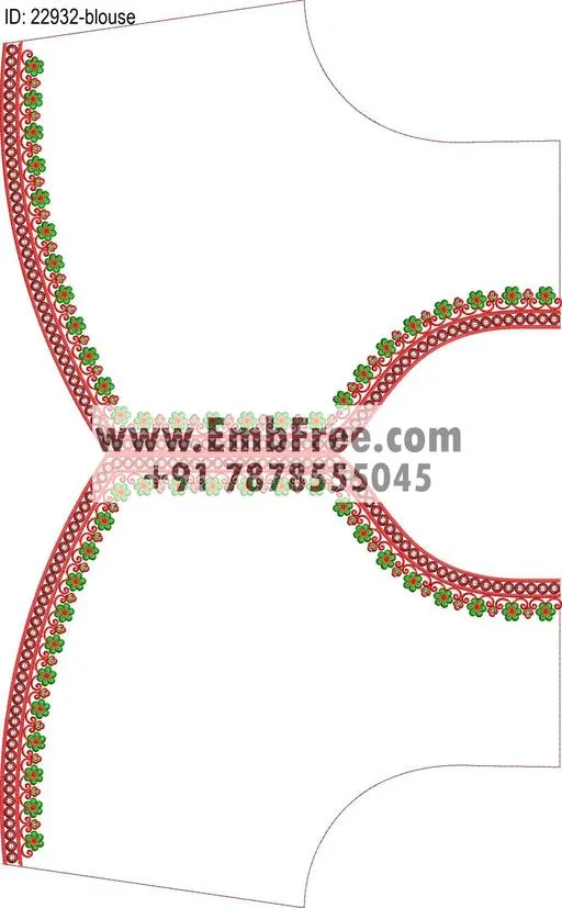 blouse embroidery design-ID:22932