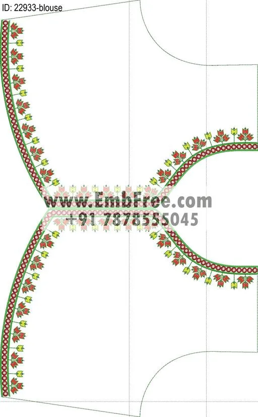 blouse embroidery design-ID:22933