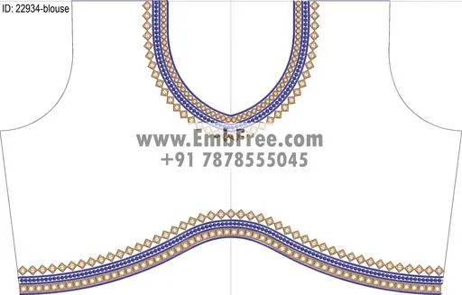 blouse embroidery design-ID:22934