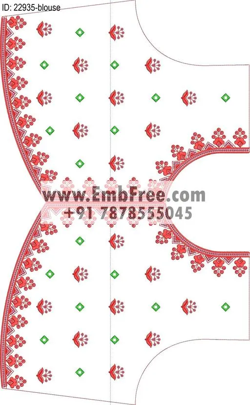blouse embroidery design-ID:22935