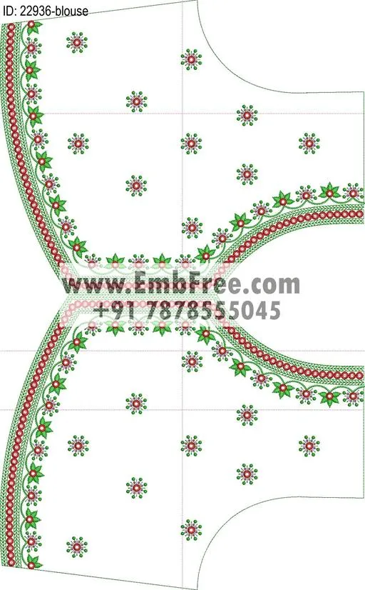 blouse embroidery design-ID:22936