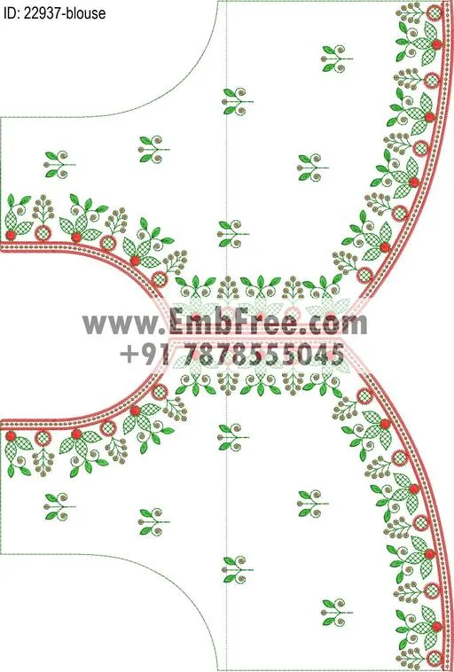 blouse embroidery design-ID:22937