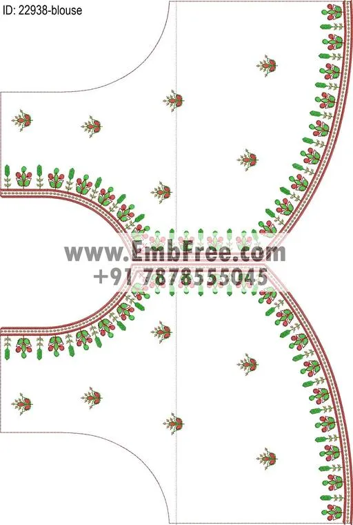 blouse embroidery design-ID:22938