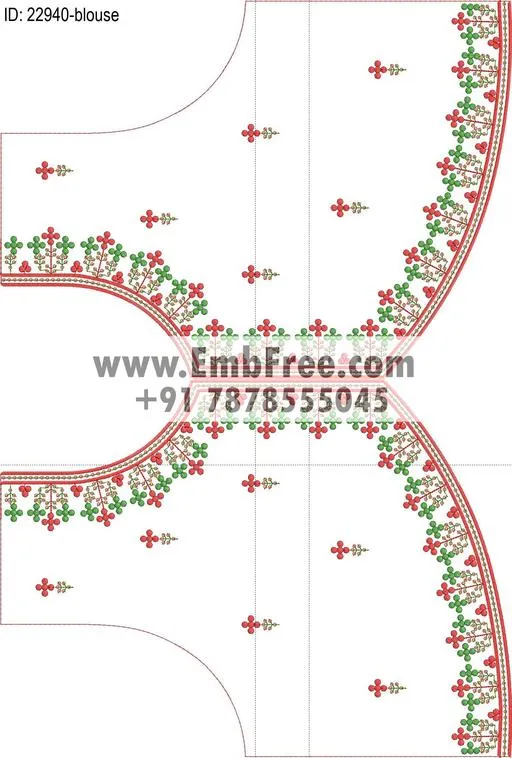 blouse embroidery design-ID:22940