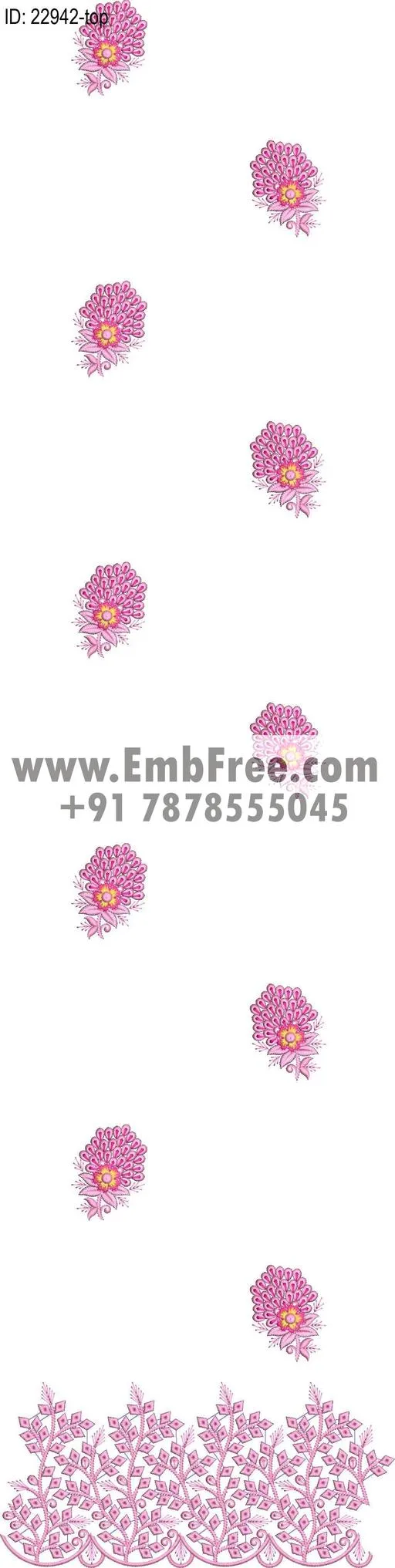 Embroidery Designs for dress id:22942