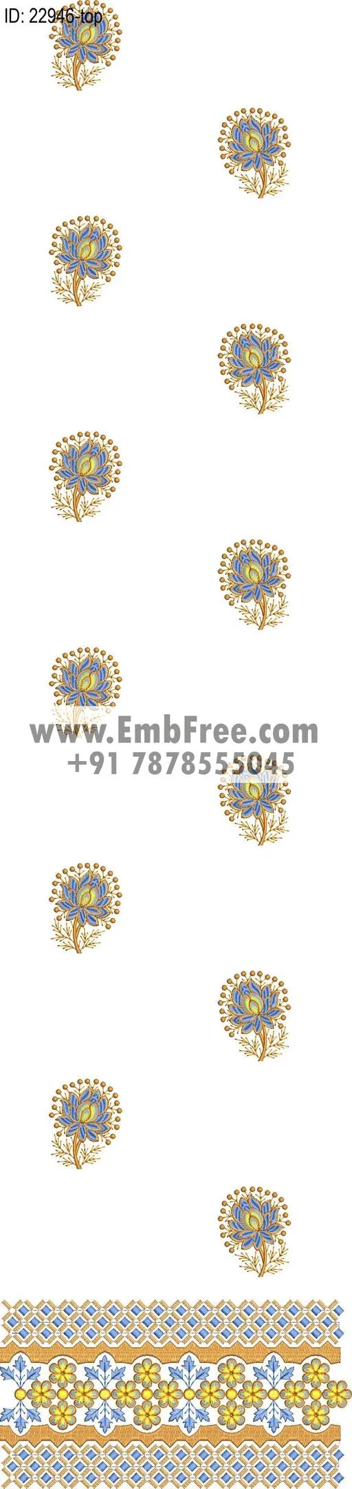 Embroidery Designs for dress id:22946