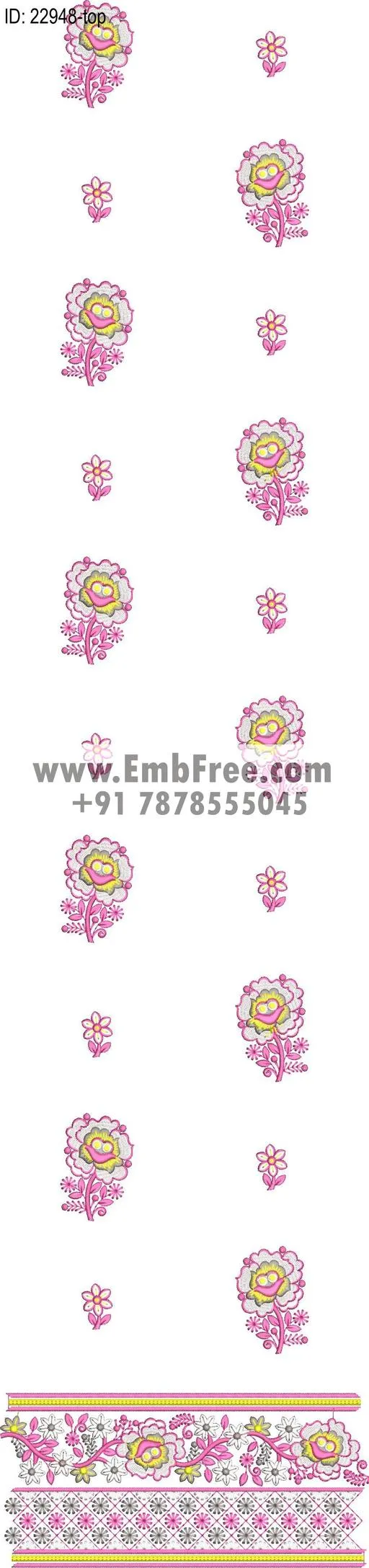 Embroidery Designs for dress id:22948
