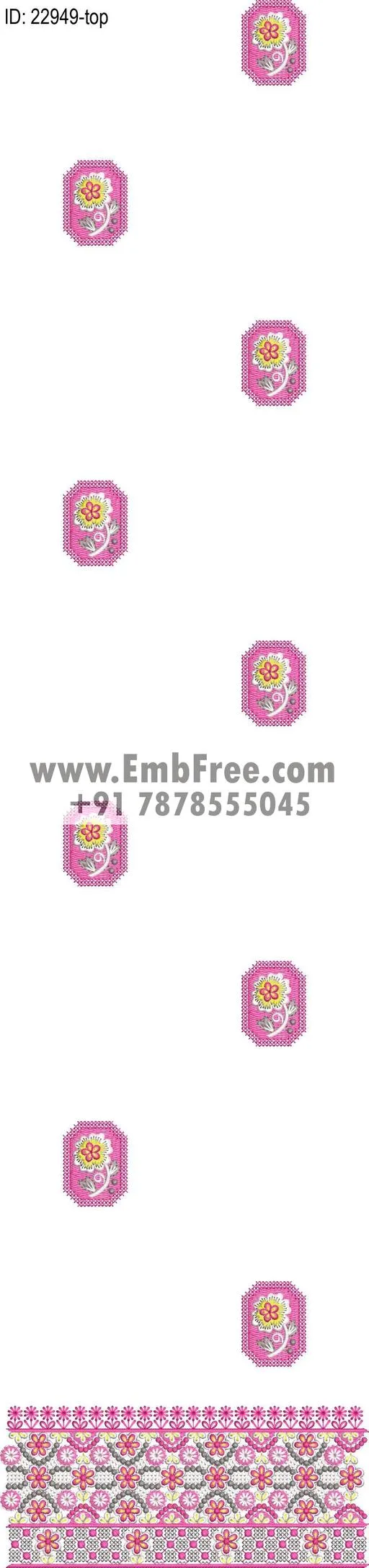 Embroidery Designs for dress id:22949