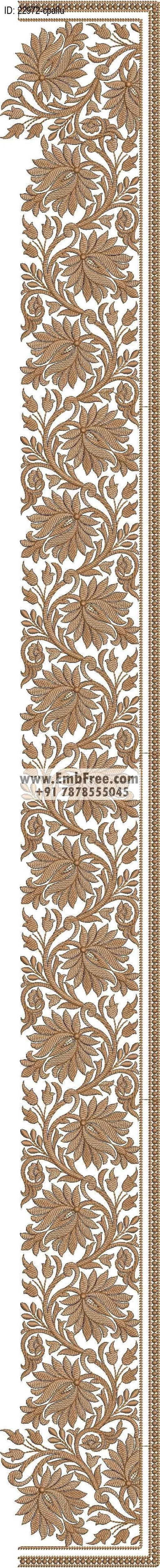 saree cpallu embroidery design