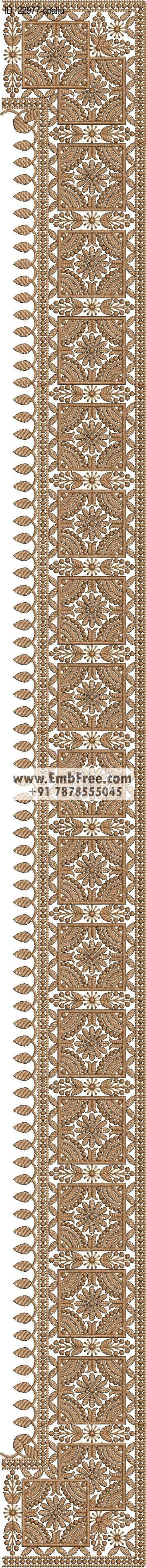 saree cpallu embroidery design