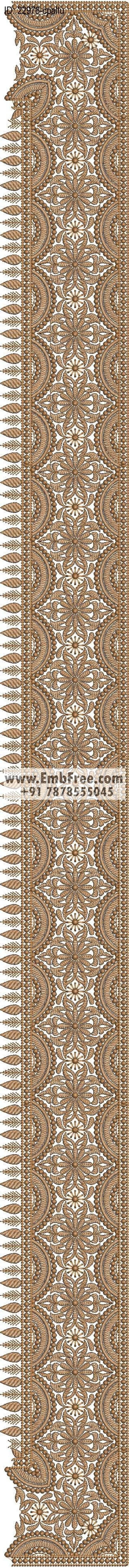 saree cpallu embroidery design