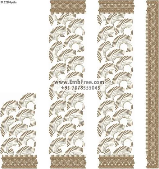Embroidery designs for saree id:22978