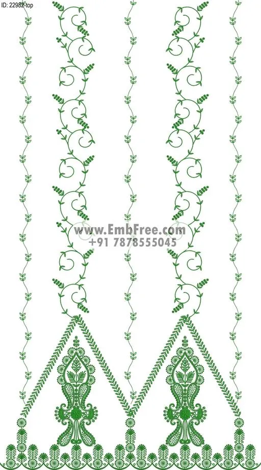 Embroidery Designs for dress id:22982