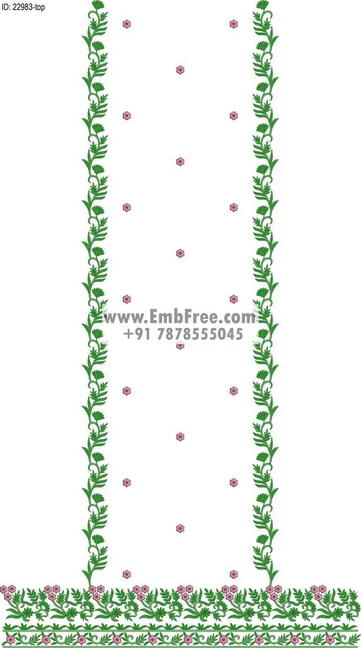 Embroidery Designs for dress id:22983