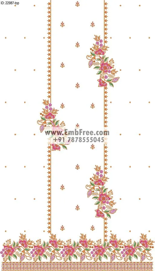Embroidery Designs for dress id:22987